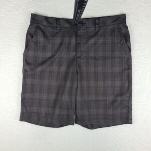 St. Andrews Of Scotland Shorts Men 38 Dark Gray Black 10" Chino Performance Golf